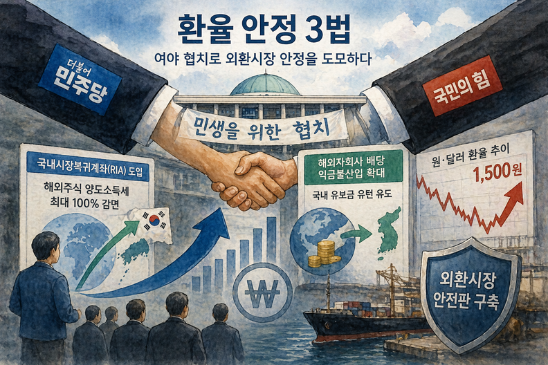 환율 방어 입법 한 달, 시장은 아직 관망… ‘환율 안정 3법’ 효과 검증 국면