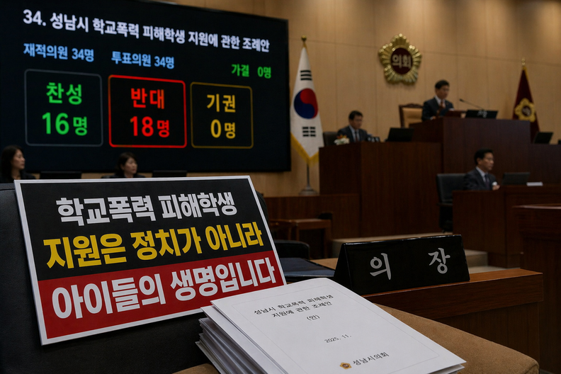 학교폭력 피해자 지원보다 정치... 마지막 책무도 다하지 못한 성남시의회