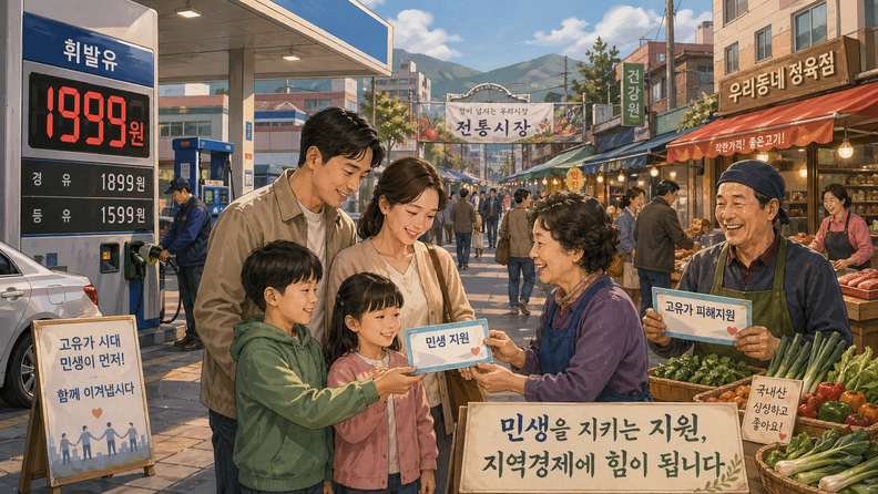 민생의 근본을 세우는 고유가 피해지원금 27일부터 시행
