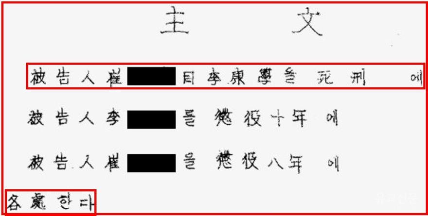 국가기록원에 보관된 최인규 사형판결문(편집수정).jpg
